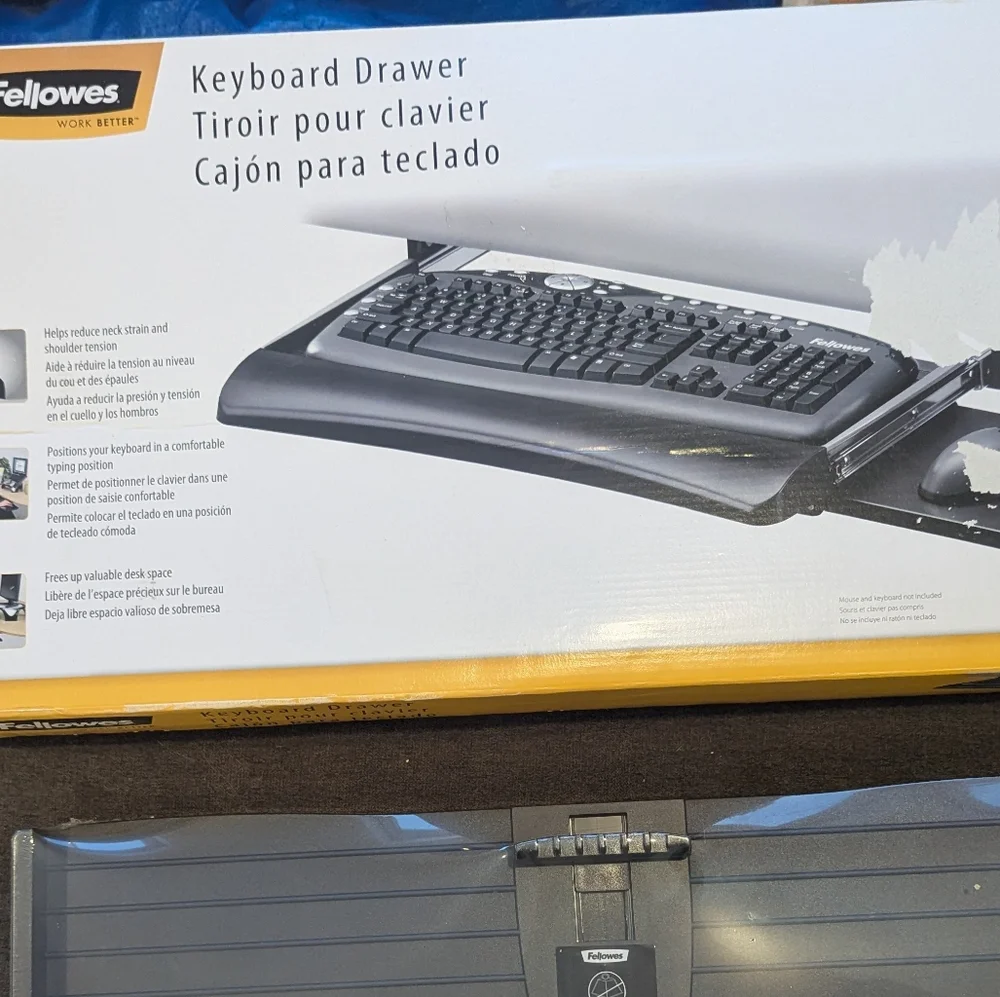 Fellowes Keyboard Drawer! New In Box! - Picture 2 of 6